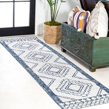 Marokko Diamond Tribal Medallion Indoor/outdoor Area Rug